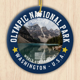 Olympic Naional Park Photo Forest Landscape Keramisch Ornament