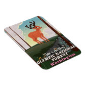 Olympic National Forest USA-reisposter Magneet (Rechterzijde)