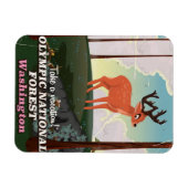 Olympic National Forest USA-reisposter Magneet (Horizontaal)