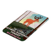 Olympic National Forest USA-reisposter Magneet (Linkerzijde)