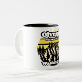 Olympic National Forest, Washington Tweekleurige Koffiemok (Voorkant links)