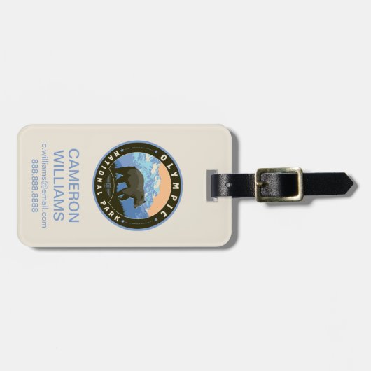 Olympic National Park Bagagelabel (Voorkant horizontaal)