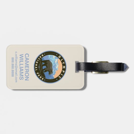 Olympic National Park Bagagelabel (Achterkant horizontaal)