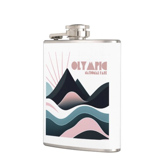 Olympic National Park Gekleurde heuvels Heupfles (Links)