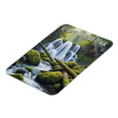 Olympic national park hoh rainforest waterfall magneet (Linkerzijde)