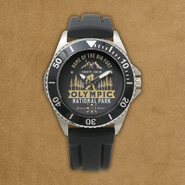 Olympic National Park Home of the Big Foot Funny Horloge