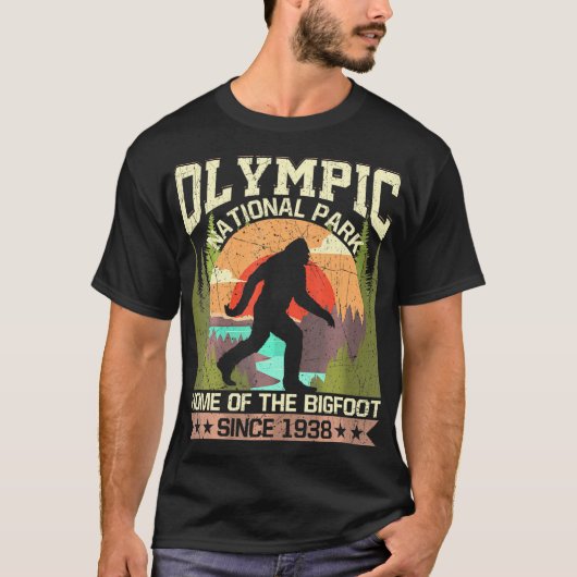 Olympic National Park - Huis van de Bigfoot sinds T-shirt (Voorkant)