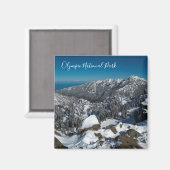 Olympic National Park, Hurricane Ridge Uitzicht Magneet (Voorkant / Achterkant)