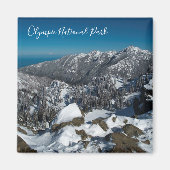 Olympic National Park, Hurricane Ridge Uitzicht Magneet (Voorkant)