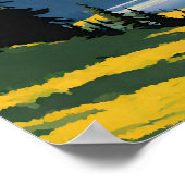 Olympic National Park illustratie retro Poster (Hoek)