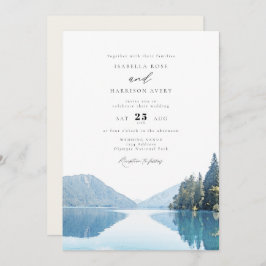 OLYMPIC NATIONAL PARK Mountain Lake Wedding Kaart