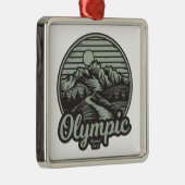 Olympic National Park Mountain Trail Metalen Ornament (Rechts)