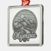 Olympic National Park Mountain Trail Metalen Ornament (Links)