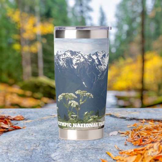 Olympic National Park Mountains Geïsoleerde Drinkbeker (Buiten)