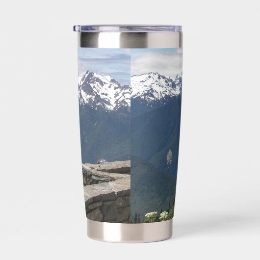 Olympic National Park Mountains Geïsoleerde Drinkbeker (Rechts)