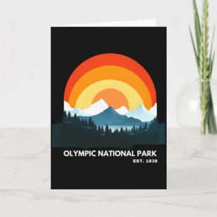 Olympic National Park Opgericht 1938 Wa Staat T Sh Kaart