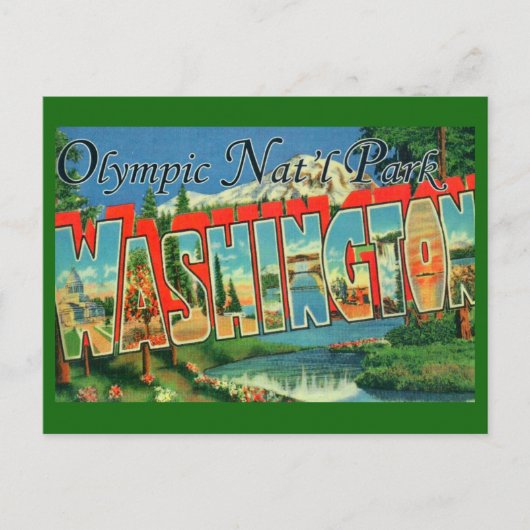Olympic National Park Postcard Briefkaart (Voorkant)