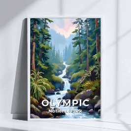 Olympic National Park | Reisgids Washington Poster