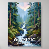 Olympic National Park | Reisgids Washington Poster (Voorkant)