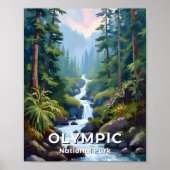 Olympic National Park | Reisgids Washington Poster (Voorkant)