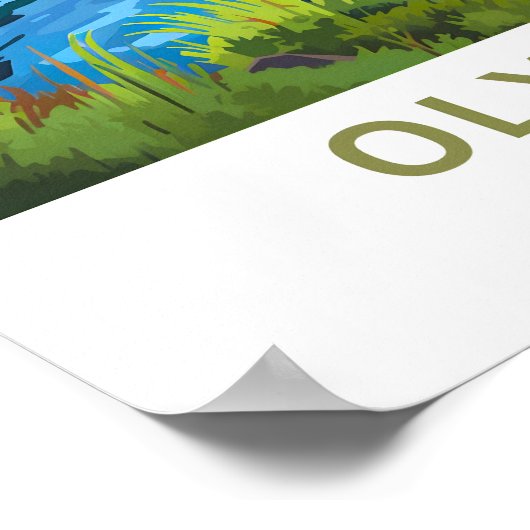 Olympic National Park Reisprint Poster (Hoek)