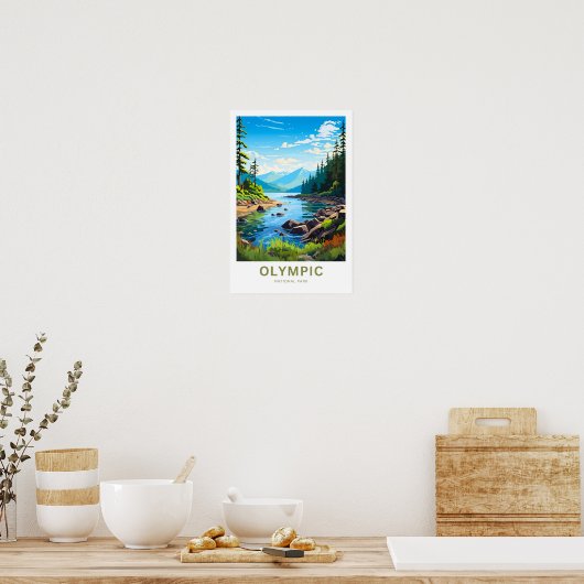 Olympic National Park Reisprint Poster (Keuken)