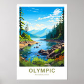 Olympic National Park Reisprint Poster (Voorkant)