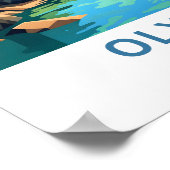 Olympic National Park Reisprint Poster (Hoek)