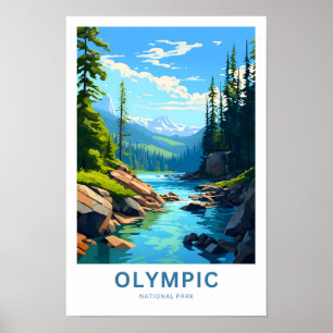 Olympic National Park Reisprint Poster