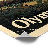 Olympic National Park Retro Poster (Hoek)