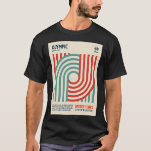 Olympic National Park Retro Travel Art T-shirt