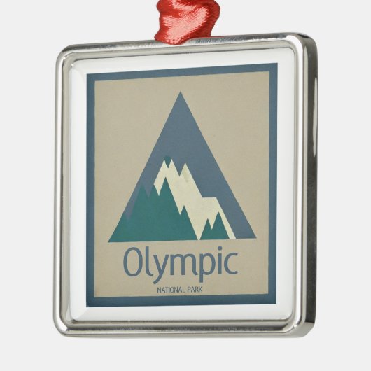 Olympic National Park Rustic Metalen Ornament (Links)