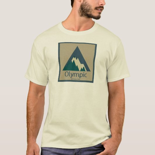 Olympic National Park Rustic T-shirt (Voorkant)