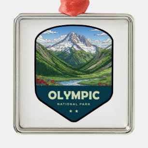 Olympic National Park Schild Metalen Ornament