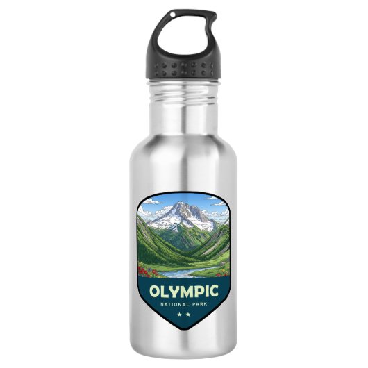 Olympic National Park Schild Waterfles (Voorkant)