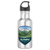 Olympic National Park Shield Waterfles (Voorkant)