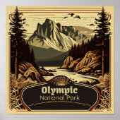 Olympic National Park Square Poster (Voorkant)