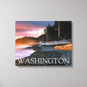 Olympic National Park Staat Washington Canvas Afdruk