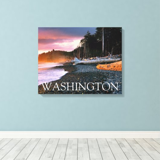 Olympic National Park | Staat Washington Canvas Afdruk (Insitu (Houten vloer))