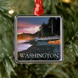 Olympic National Park   Staat Washington Metalen Ornament