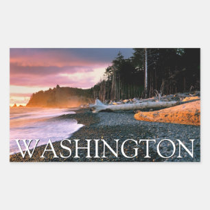 Olympic National Park   Staat Washington Rechthoekige Sticker
