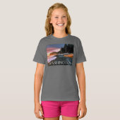 Olympic National Park | Staat Washington T-shirt (Voorkant volledig)