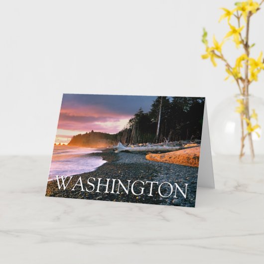 Olympic National Park | Verjaardag van de staat Wa Kaart (Gele Bloem)