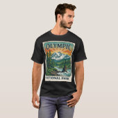 Olympic National Park Vintage T-shirt (Voorkant volledig)