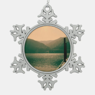 Olympic National Park, VS. Mooi landschap Tin Sneeuwvlok Ornament