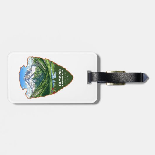 Olympic National Park Washington Arrowhead Bagagelabel (Achterkant horizontaal)