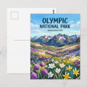Olympic National Park Washington Briefkaart (Voorkant / Achterkant)