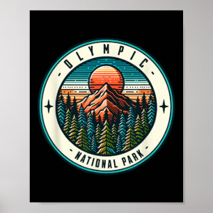 Olympic National Park Washington Gezinsreis Poster