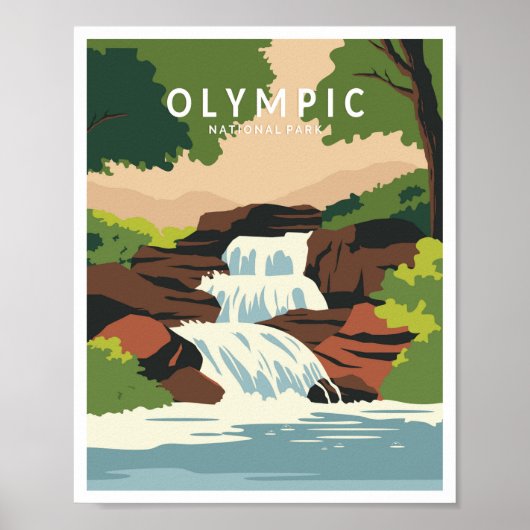 Olympic National Park Washington Poster (Voorkant)