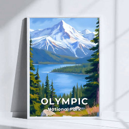Olympic National Park | Washington Reis Schilderij Poster